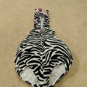 Girl's 18 month zebra costume